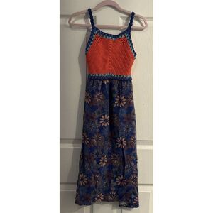 Art‎ Class Girls Size XS Maxi Dress Crochet Floral Tank Summer